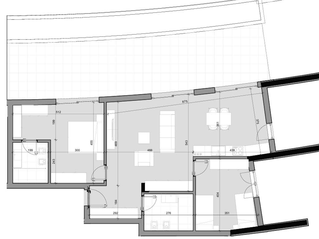 Shitet, Apartament 2+1+2+Verandë, Farka Hills Residences