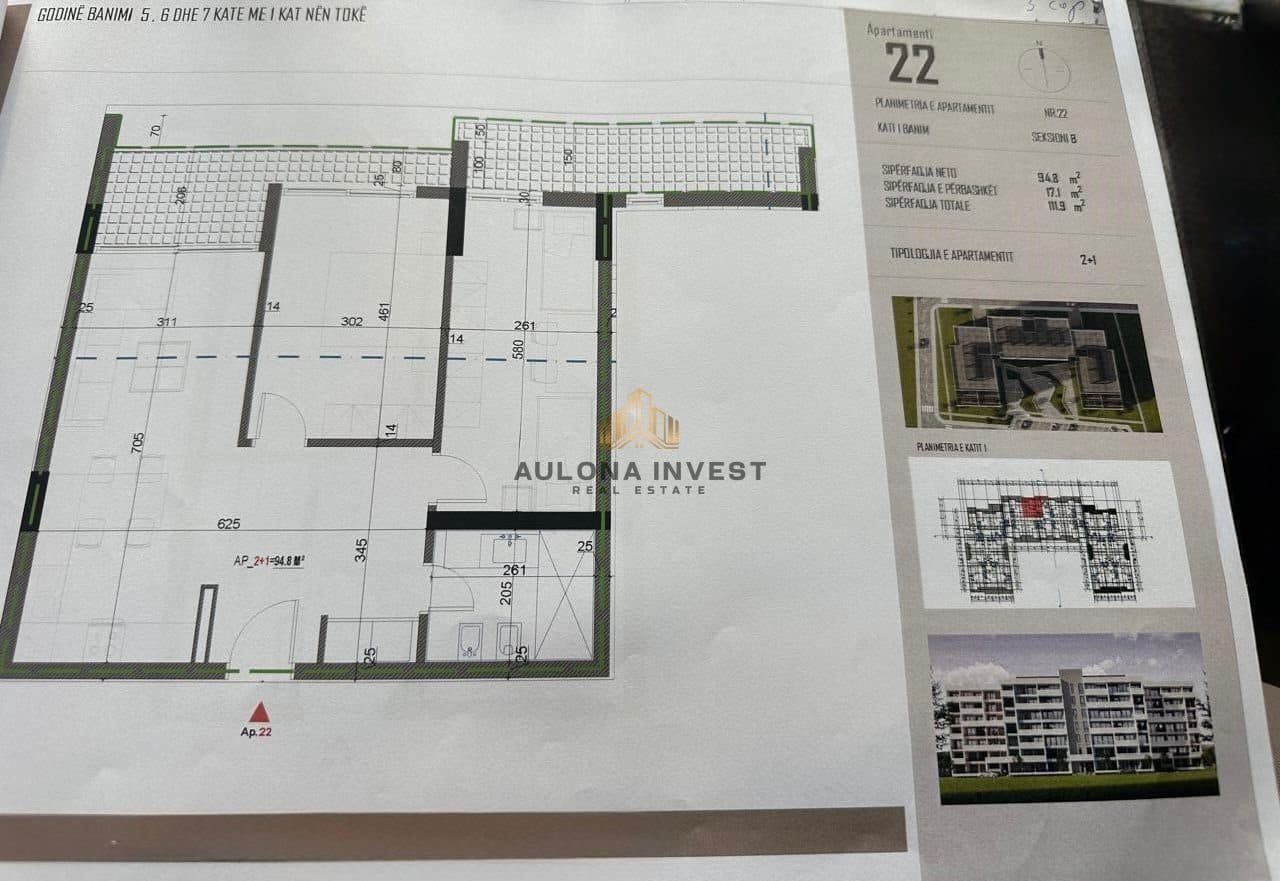 APARTMENT 2+1 FOR SALE IN 3