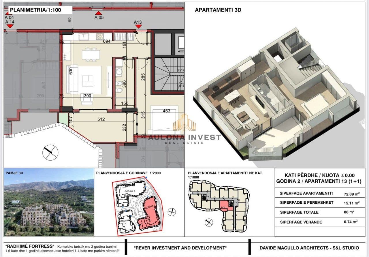 APARTMENT 1+1 FOR SALE IN "RADHIMA FORTRESS" 2
