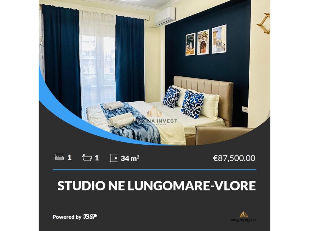 STUDIO FOR SALE IN LUNGOMARE-VLORE