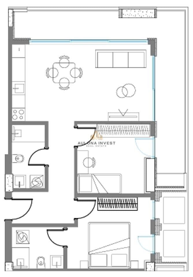 SUPER MONTHLY INVESTMENT APARTMENT 2+1+2 ROWS VLORE 2