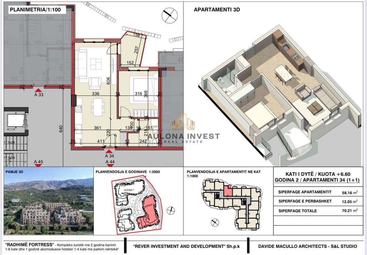 APARTMENT 1+1 FOR SALE IN "RADHIMA FORTRESS" 2