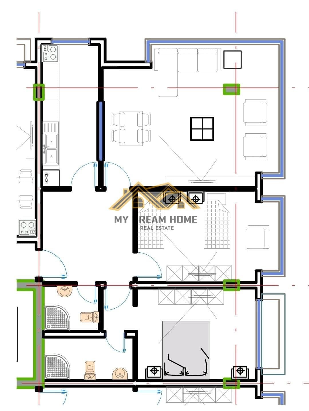 SHITET APARTAMENT 2+1+2 NE QENDER DURRES!