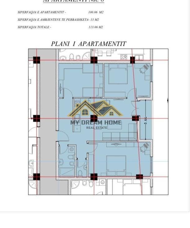 SHITET APARTAMENT 3+1+2 NE SHKOZET! 3