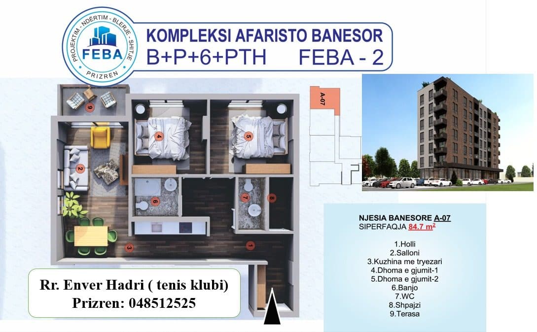 Shitet banes 85 m²