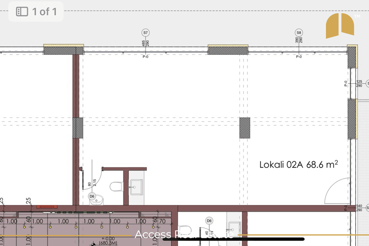 Lokal në SHITJE – 68.6m² – Kalabri 3