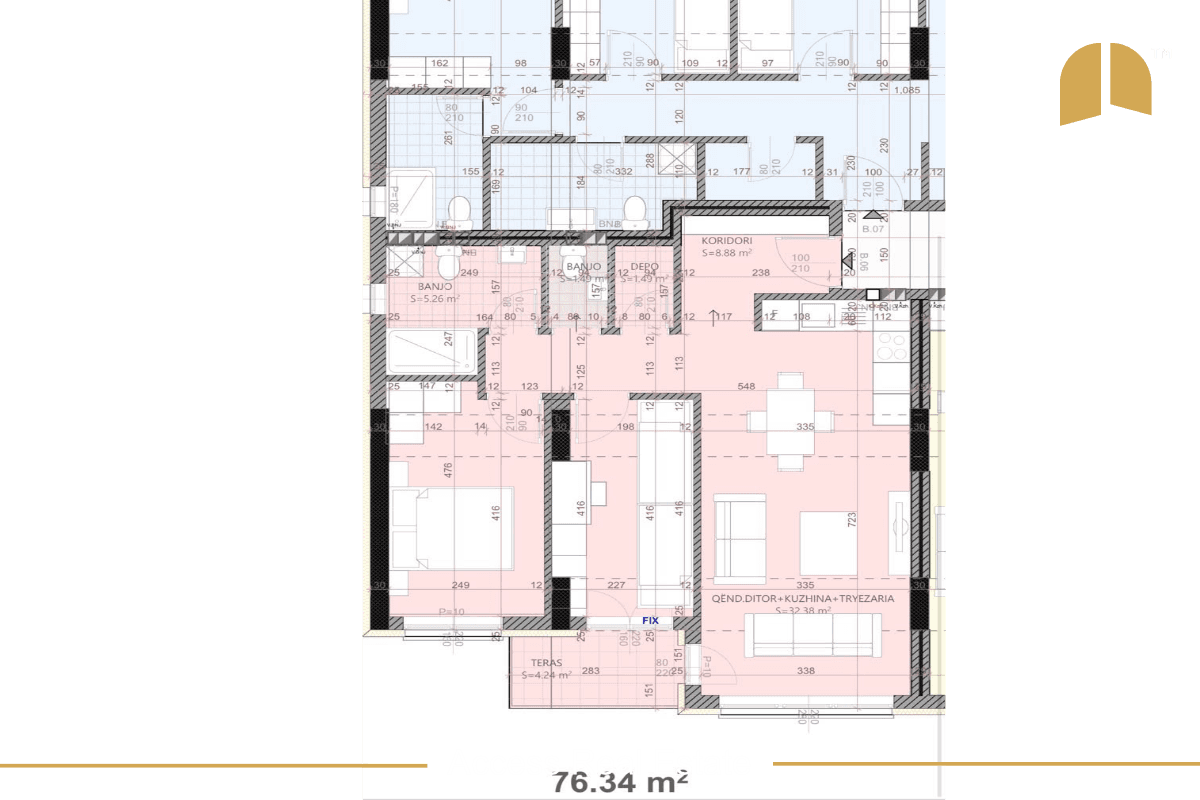 3 Banesa në SHITJE – 82.34m², 76.34m², 60.29m² – Kalabri