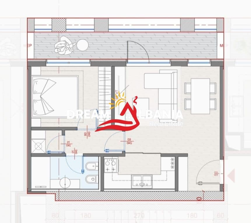 Apartament 1+1 ne Shitje Tek Kompleksi Manhattan, Zogu i Zi Tirane (ID 41111603 ) 2