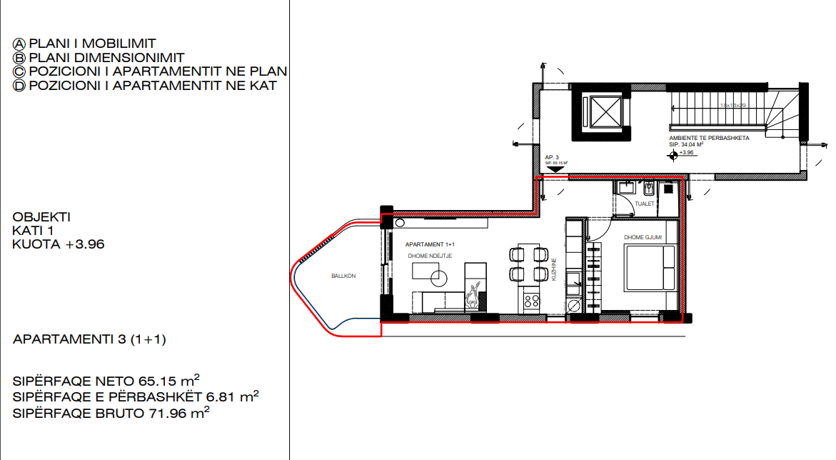 Apartament ne shitje 1+1 me pamje nga deti Rruga Butrinti Sarande (41111055) 2