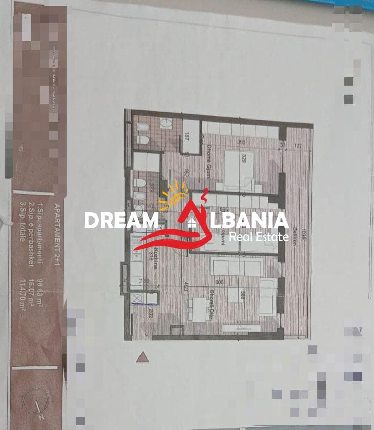 Shitet apartament 2+1 tek Univers City, Tirane (ID 41212259) f