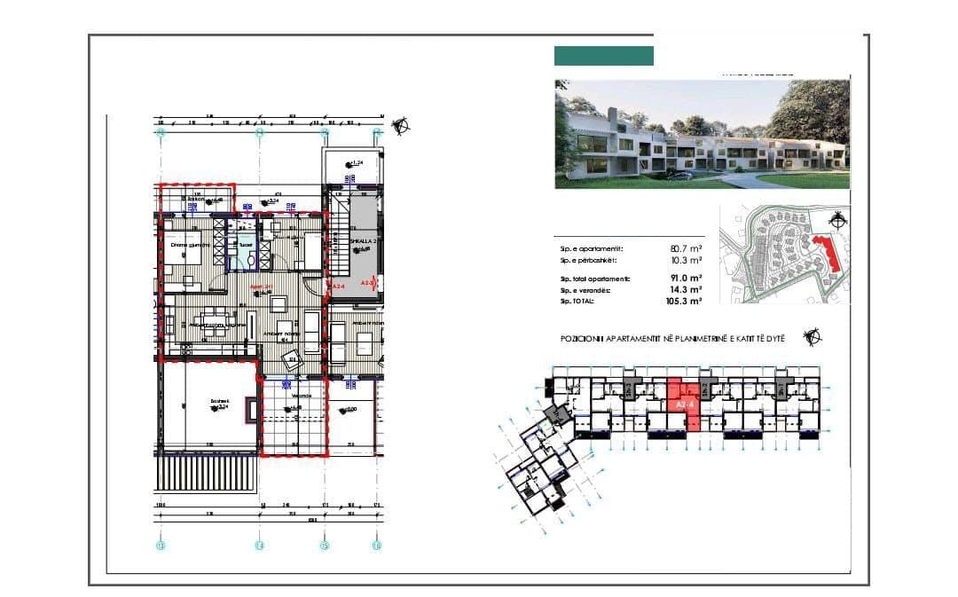 Apartamente te tipologjive te ndryshme ne shitje ne nje prej Rezidencave me Prestigjoze prane Liqenit te Farkes(ID 41111045) 3