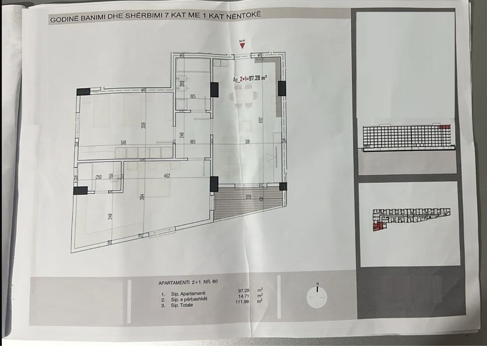 Apartamente 2+1 ne shitje ne fazen perfundimtare te ndertimit ne Paskuqan(ID 41212049) 3