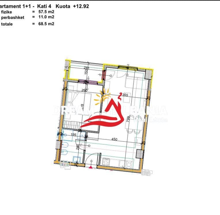 Apartament 1+1 Ne Shitje Ne Paskuqan (ID 41111525) 2