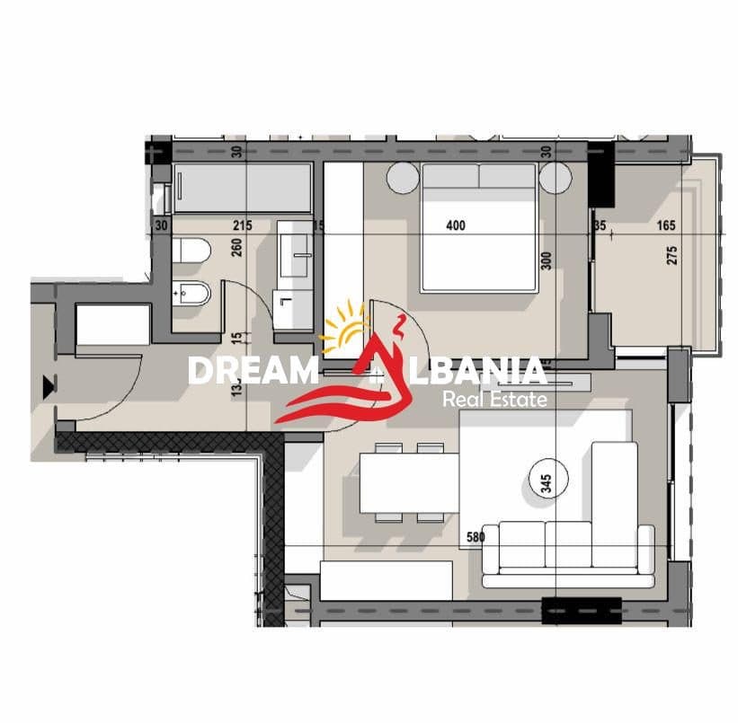 Apartament 1+1 Ne Shitje tek Residenca Ajka, 5 Maji (ID 41111579) 3