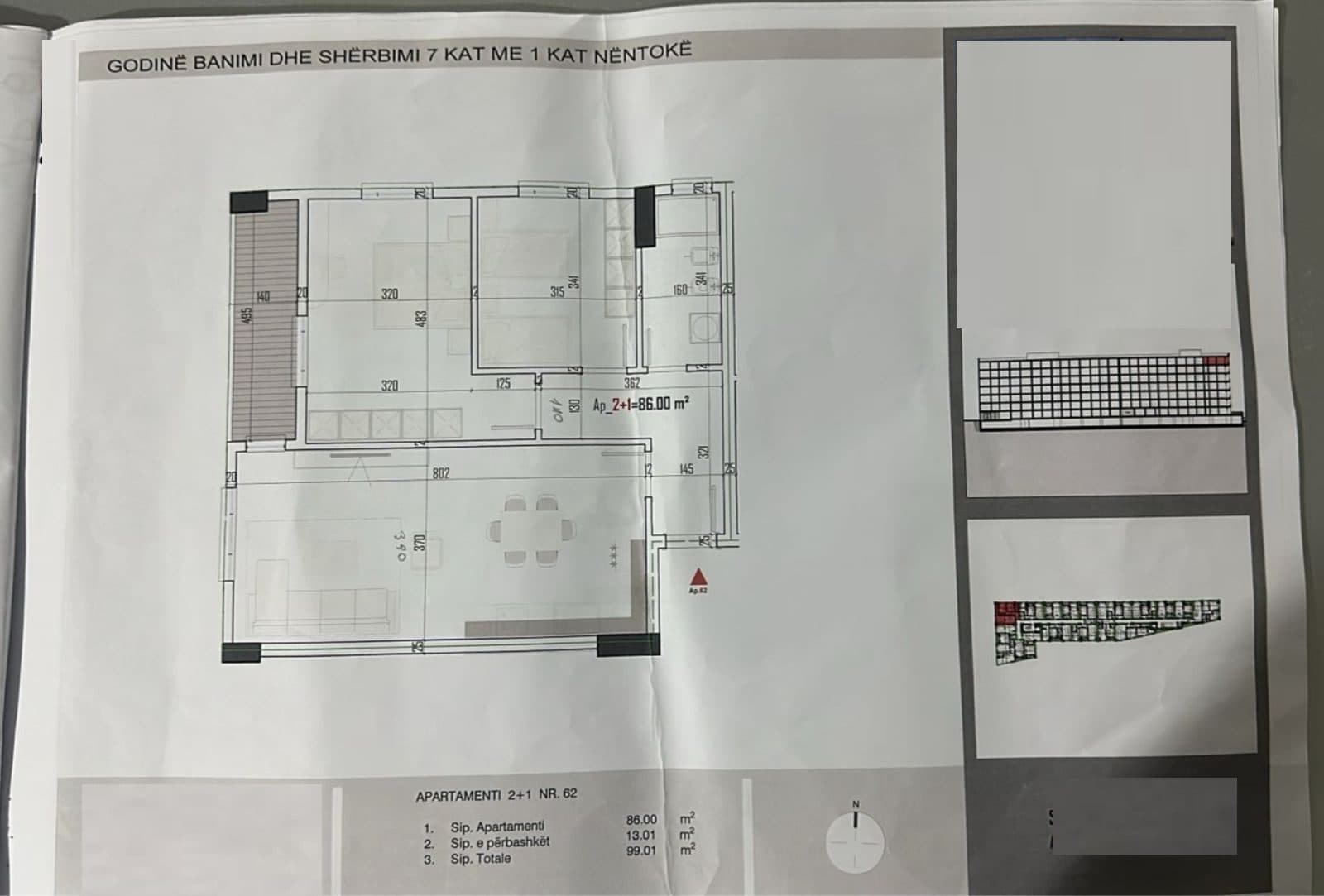 Apartamente 2+1 ne shitje ne fazen perfundimtare te ndertimit ne Paskuqan(ID 41212049) 2