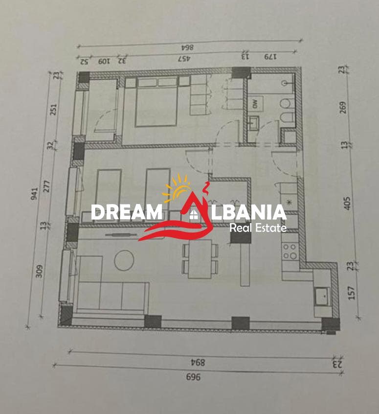 Shiten 2 Apartamente 2+1 Tek Rezidenca Kadiu, Ali Demi.(ID 41212288)