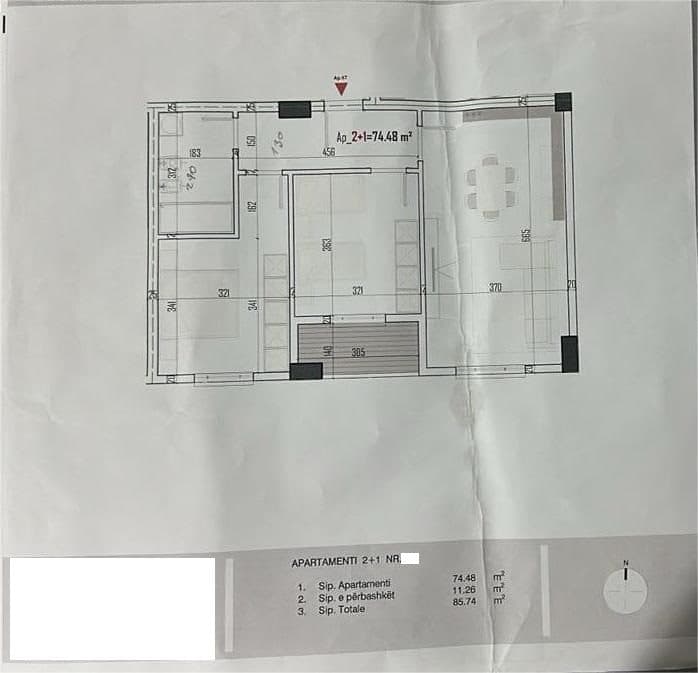 Apartamente 2+1 ne shitje ne fazen perfundimtare te ndertimit ne Paskuqan(ID 41212049)