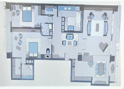 Apartament 3+1 ne shitje tek Ambasador 3 ne rrugen Dervish Hima ne Tirane (ID 4131164)