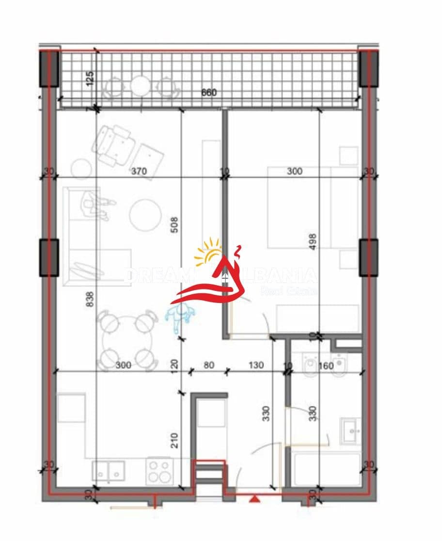 Shitet Apartament 1+1 tek Forest Residence Shkoze (ID 41111587)