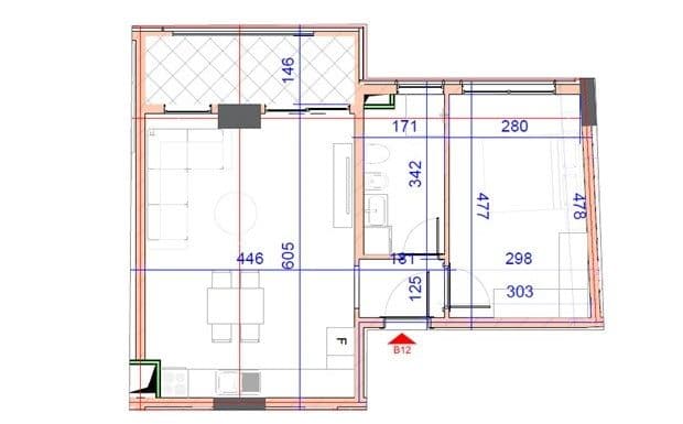 Shitet Apartament 1+1 ne Afersi te Stacionit Trenit, prane SPAK ne Tirane (ID 4111985)