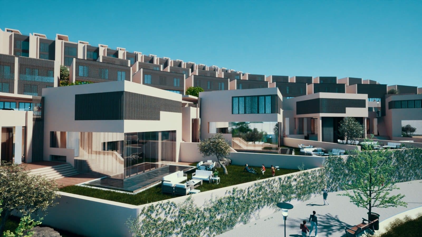 Vilë 3+1 me pishin Për Shitje në Swan Lake Residence, Liqeni i Farkës, Tiranë - 495,000€ | 242 m² 4
