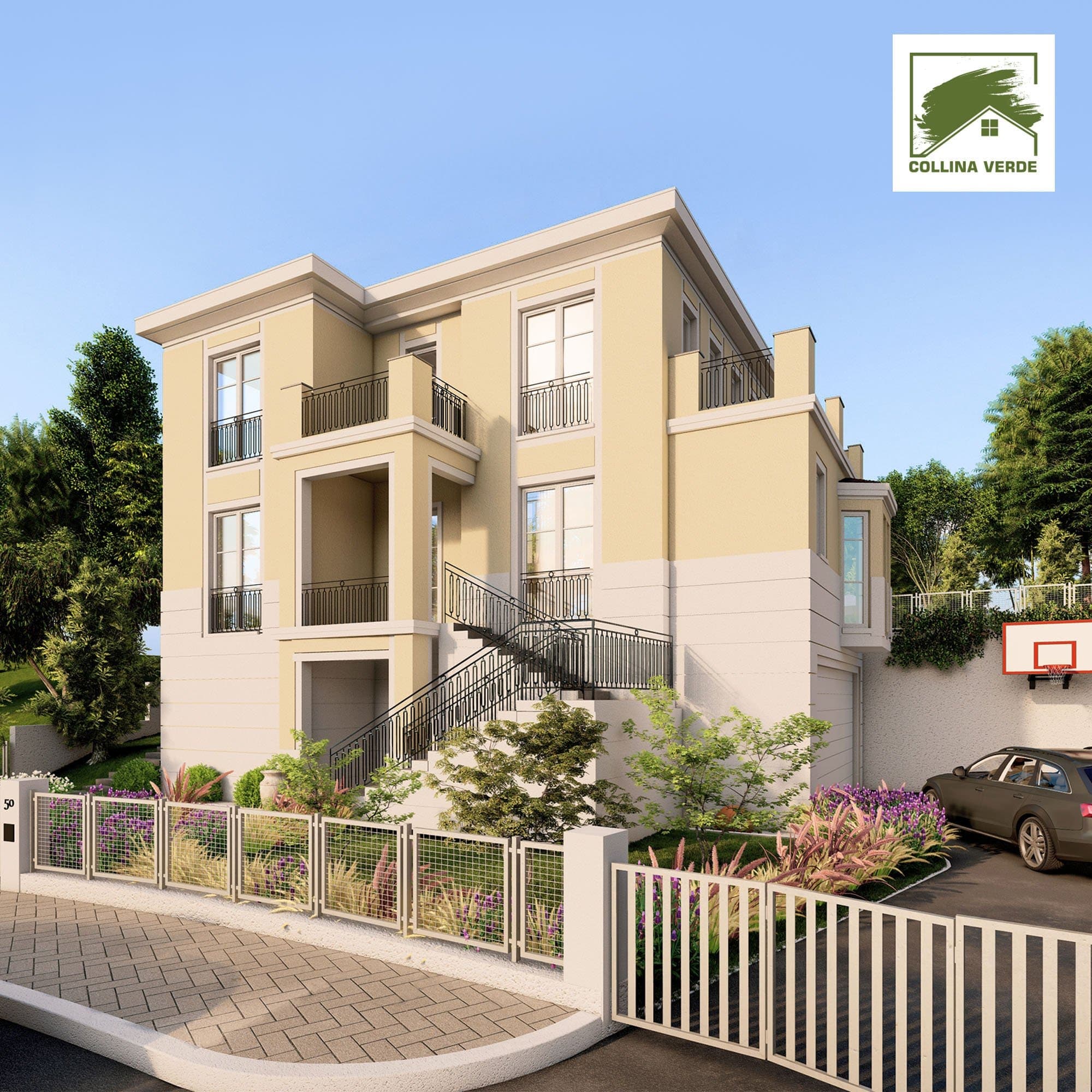 Vilë 3-katëshe me pishinë 5+2+7 tualete Në Shitje në Collina Verde, TEG, Tiranë - 1.500.000€ 1