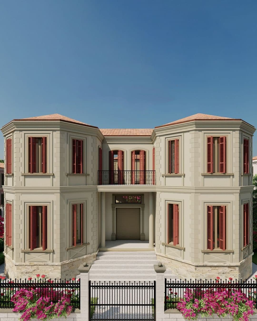 Shitet Vilë 3+1+4 në rezidencën elitare Belvedere Korça në Korçë - 315,000€ 4