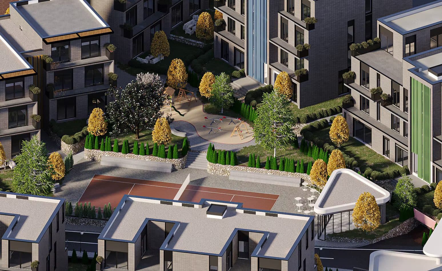 Vilë individuale 3-katëshe 3+2+4 Për Shitje në West Home Residence, Farkë, Tiranë - 656,000€ | 281 m² 3