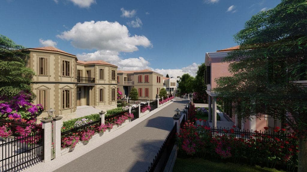 Shitet Vilë 3+1+4 në rezidencën elitare Belvedere Korça në Korçë - 315,000€ 3