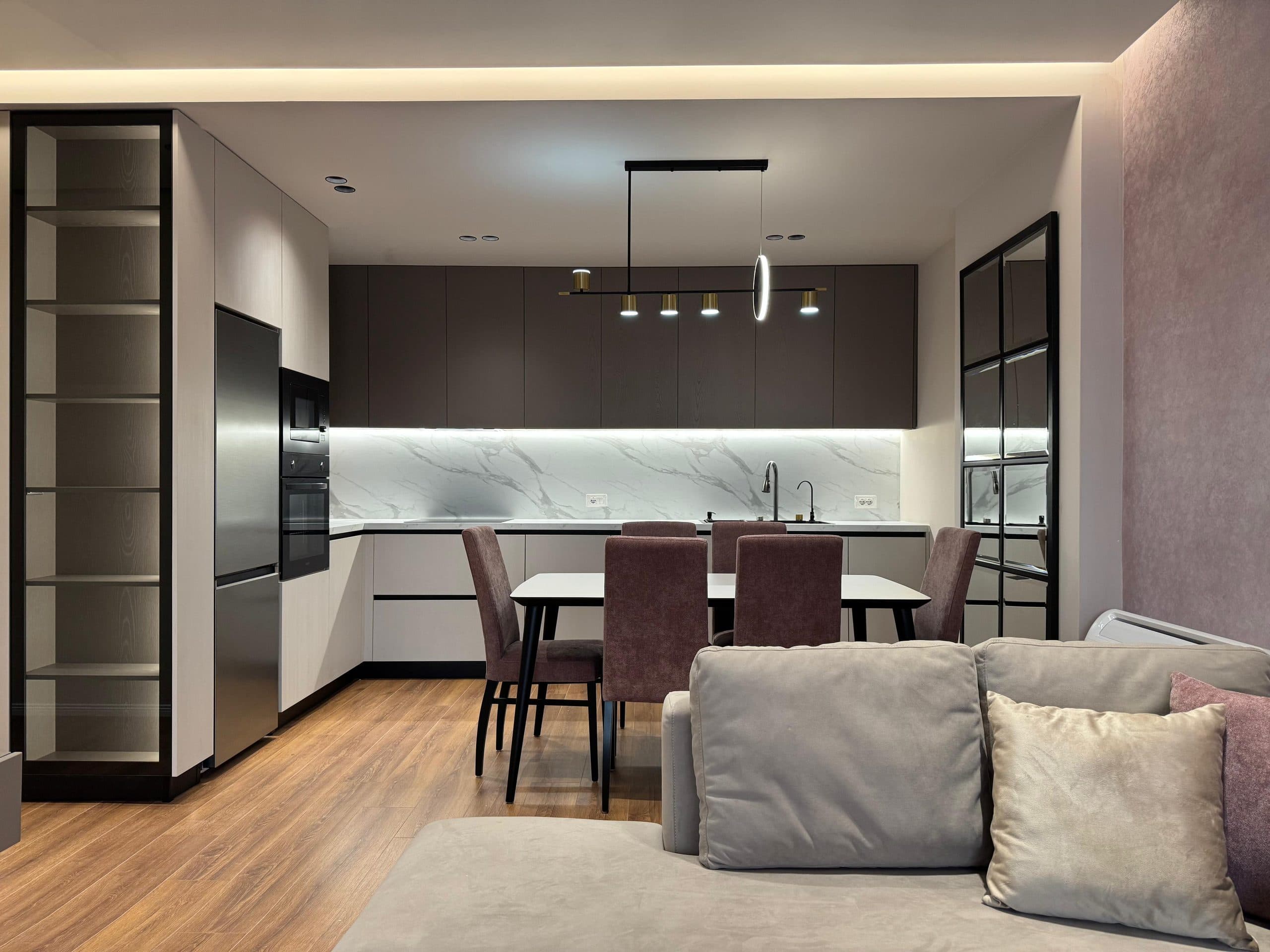 Apartament 1+1 + Post parkimi Me Qira në Shkolla e Kuqe, Tiranë - 850€ | 1+1 3