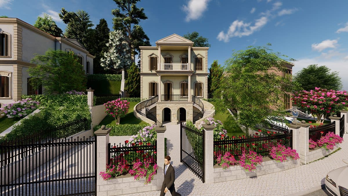 Shitet Vilë 3+1+4 në rezidencën elitare Belvedere Korça në Korçë - 315,000€