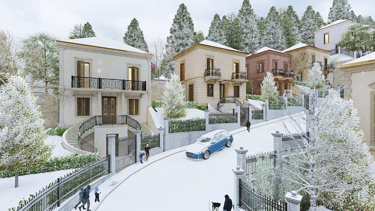 Shitet Vilë 3+1+4 në rezidencën elitare Belvedere Korça në Korçë - 356000€