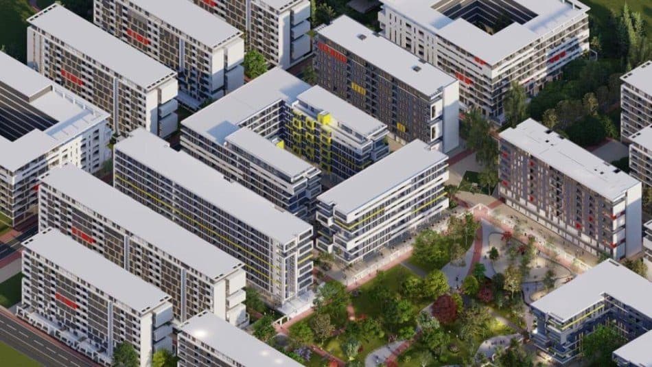Shitet Apartament 2+1+2 Tek Univers City 2