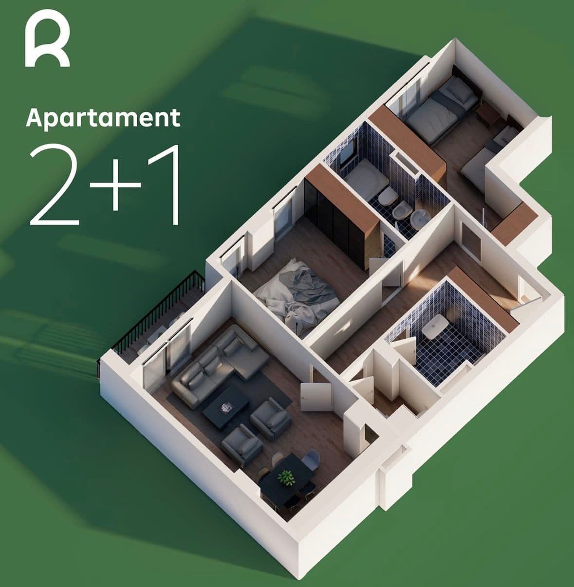 Shitet apartament 2+1 ne Paskuqan pagesa me keste 3