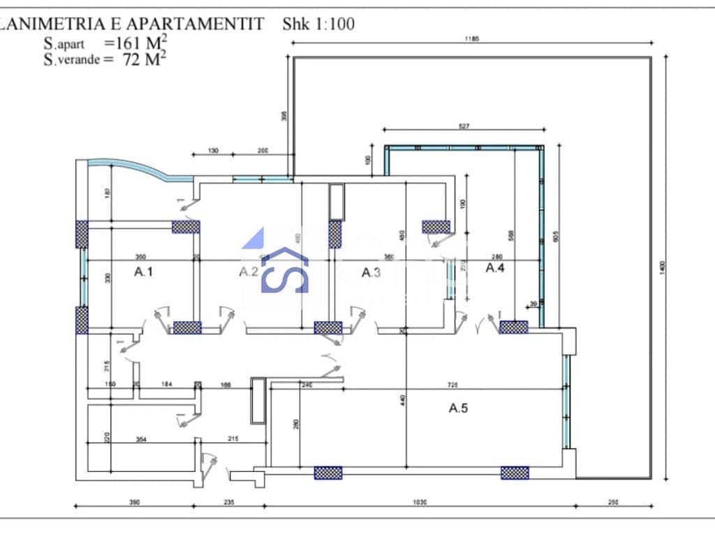 Zyrë Me Qira në Qendër të Tiranës - 3000€ | 233 m² 1