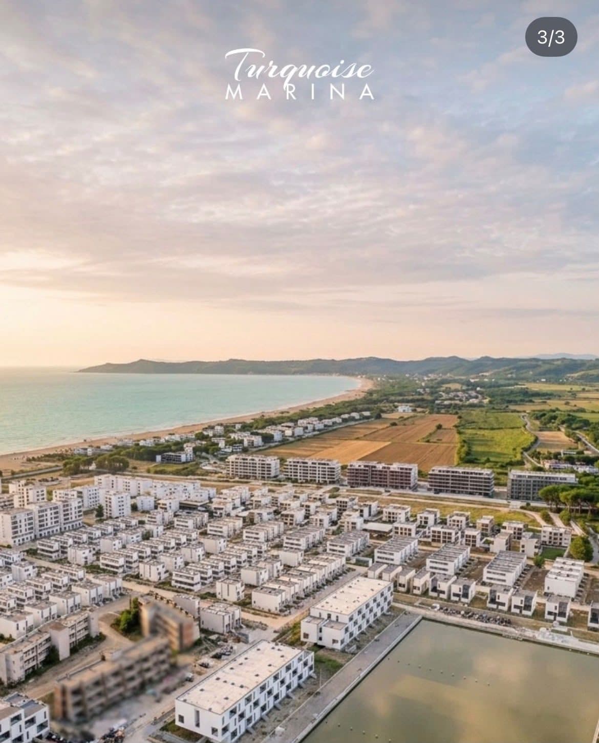 Shitet apartament 1+1+ Verande ne Durres. Turquoise Marina.