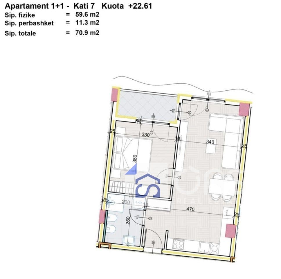 Shitet Apartament 1+1 Ne Paskuqan 4