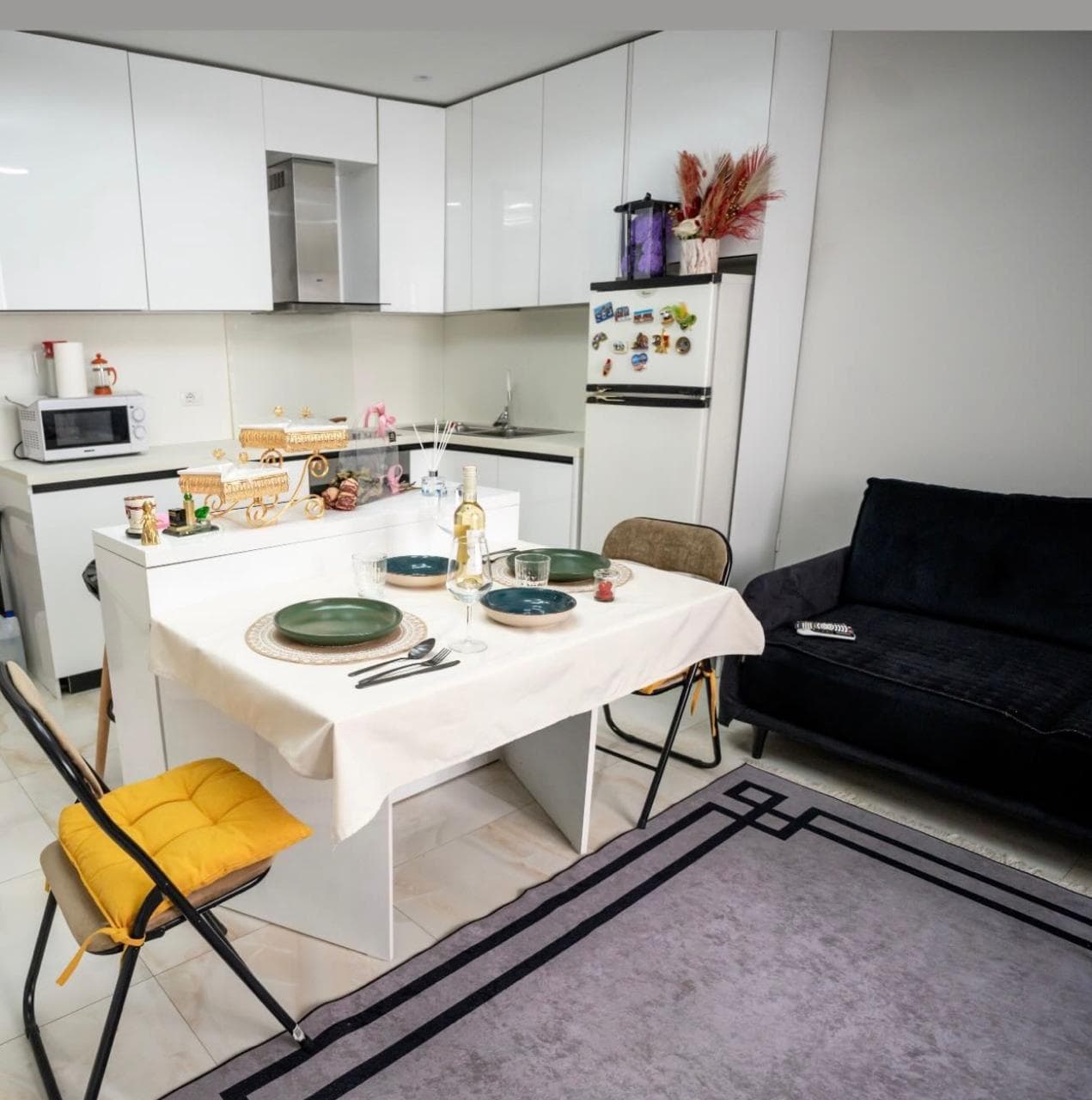 Apartament 1+1 Me Qira në 21 Dhjetori Kompleksi Kontakt, Tiranë - 600€ | 60 m² 2