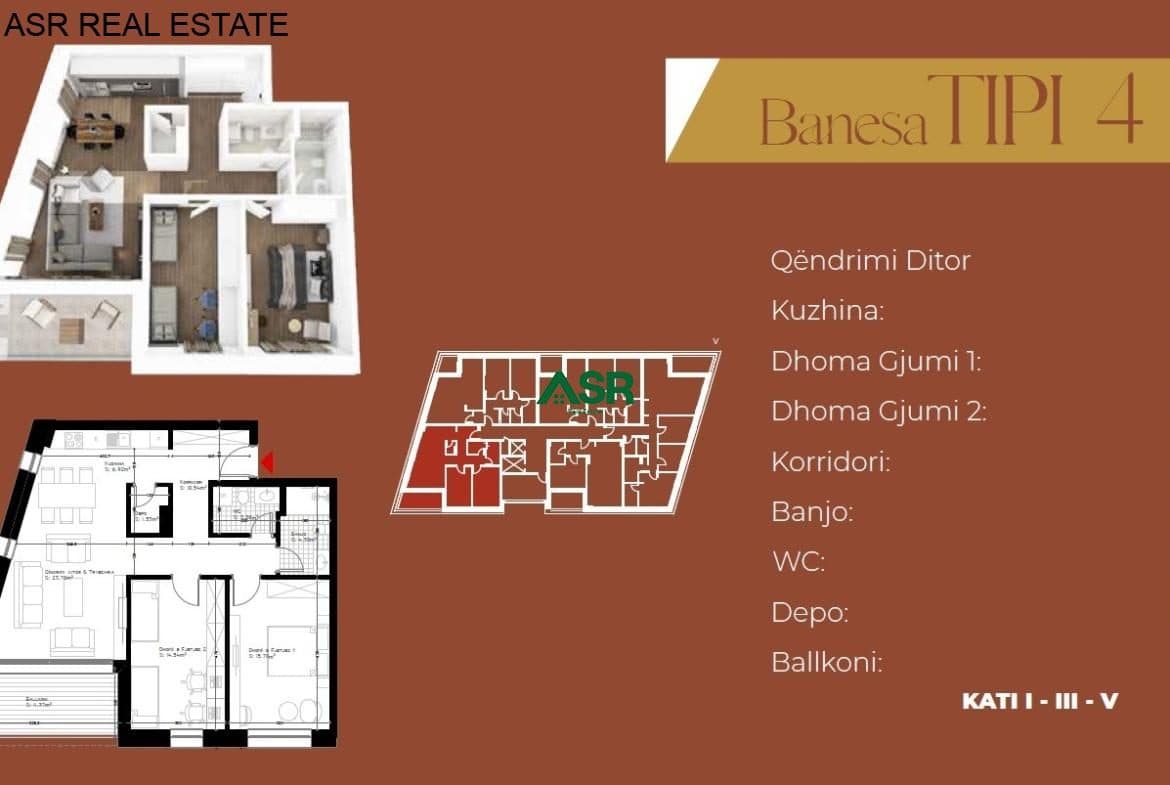 Ofrohet #banesa me siperfaqe 102.71 m² per #SHITJE në Prizren 2