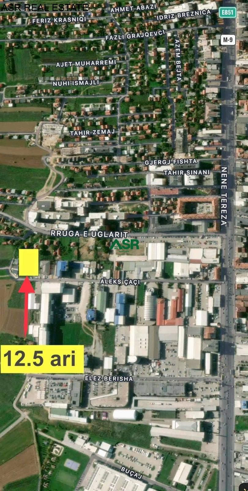 • Ofrohet për shitje trualli me sipërfaqe prej 12.52 Ari në Fushë Kosovë