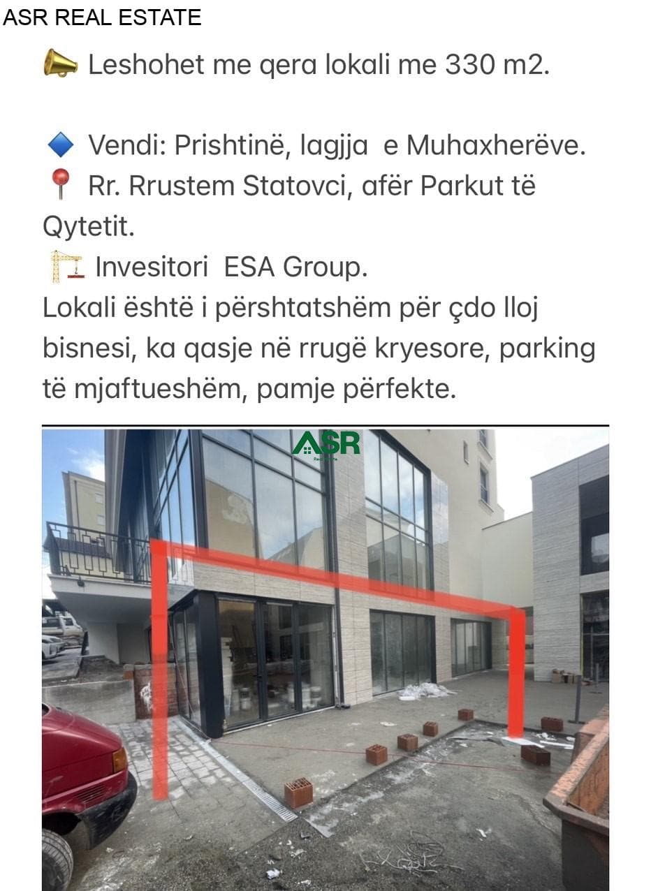 Ofrohet lokali me qira në lagjen e muhaxhereve