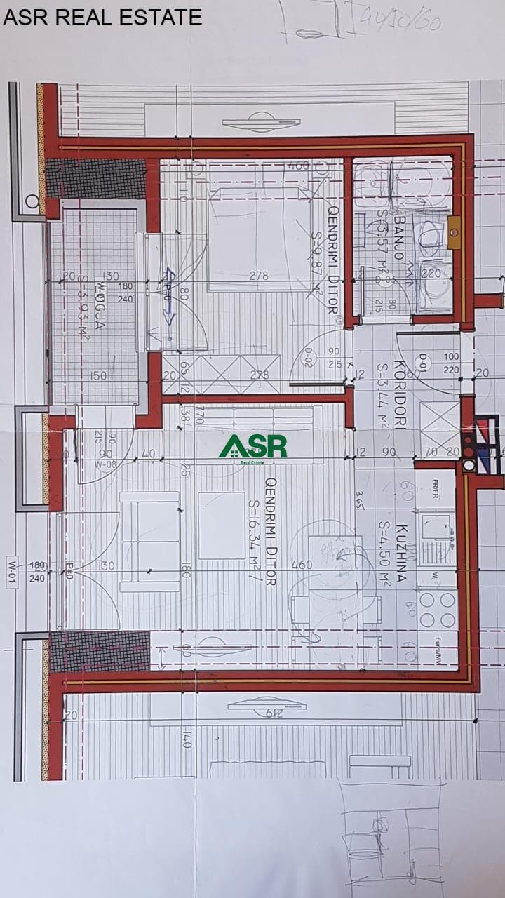 Banesë 50.5m2 me qira në Lakrishte tek Prime Rezidence 2 4