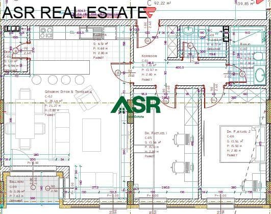 Ofrohet për shitje banesa me sipërfaqe 92.22 m² ne Lagjen Prishtina e re