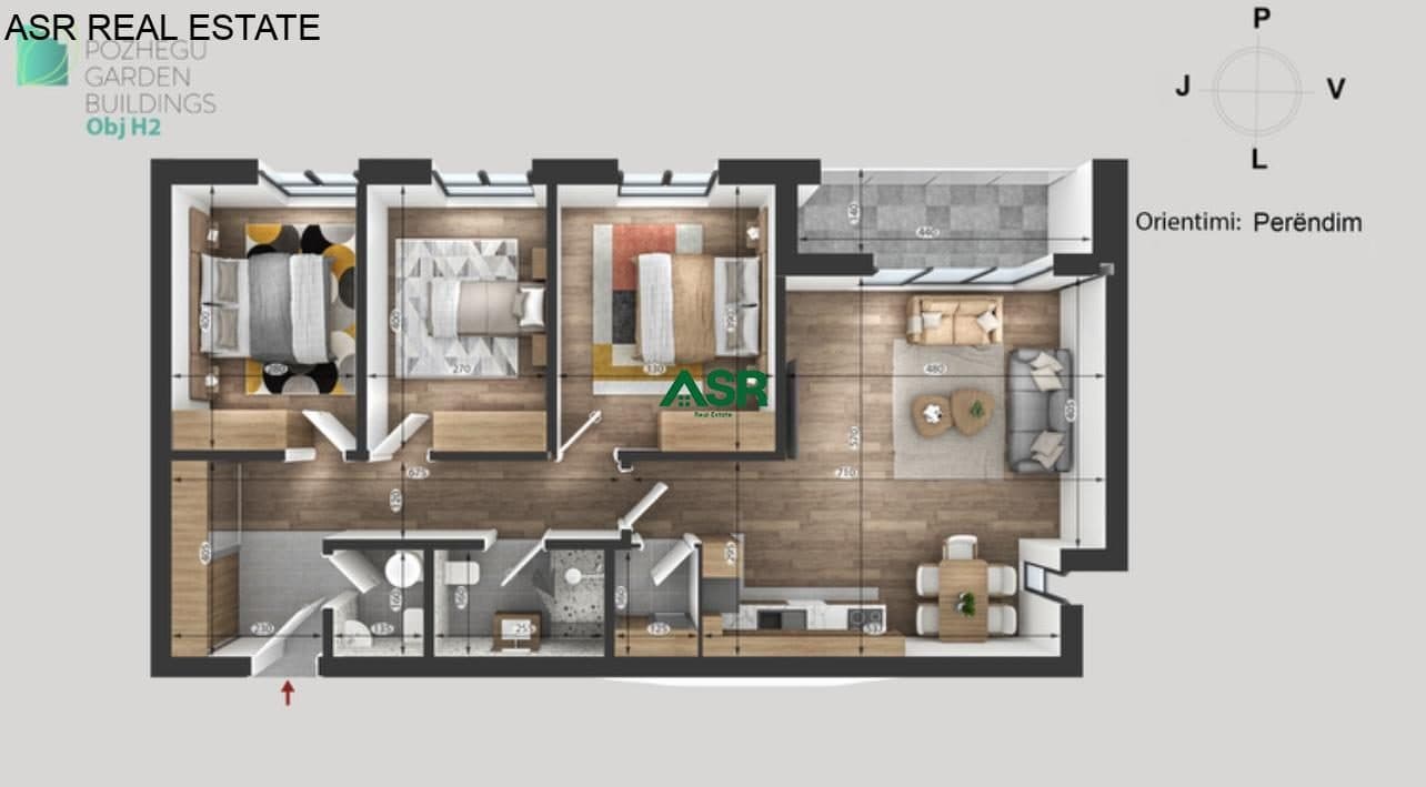 Ofrohet per shitje banesa në kompleksin Garden Building investitor Pozhegu Brothers në Rrugën C.