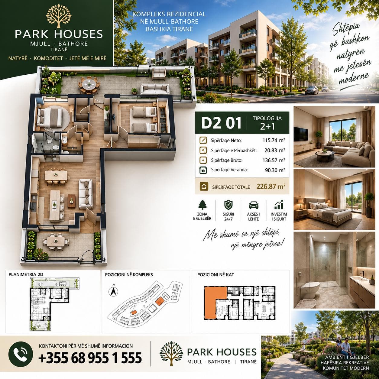 Apartament 1+1 në shitje Bulevardi Ri, Tiranë 3