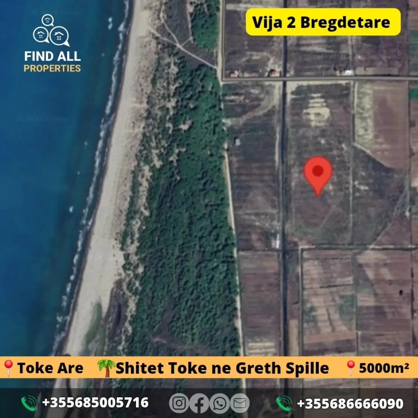 Shitet Toke Are ne Rreth Greth Spille 5000m²