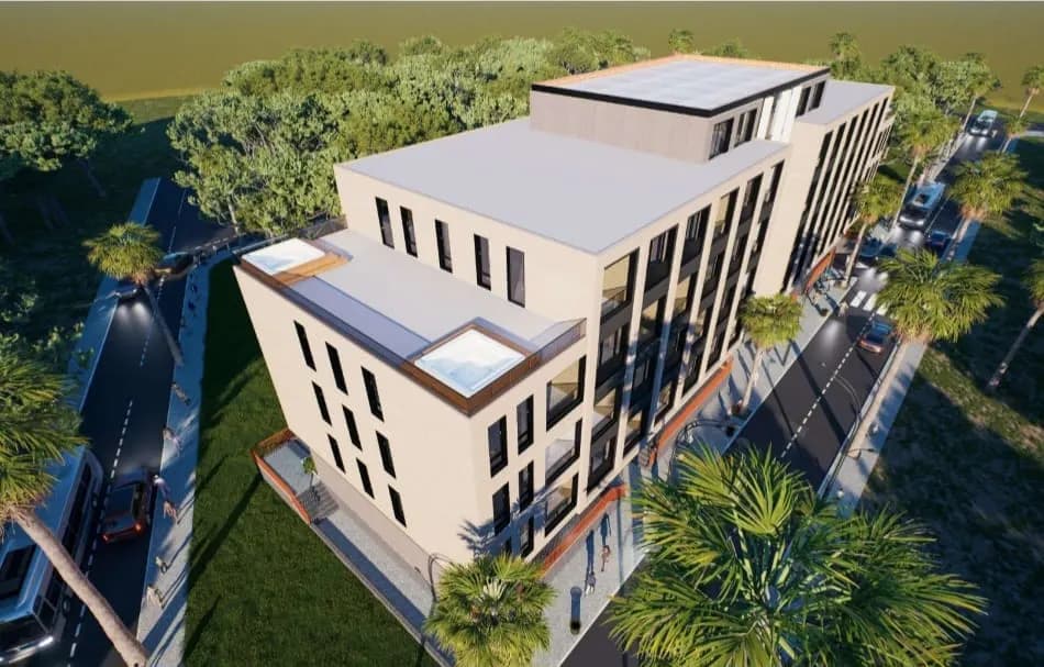 Shiten Apartamente 1+1 në Plazhin e Qerretit, Ndertim i ri