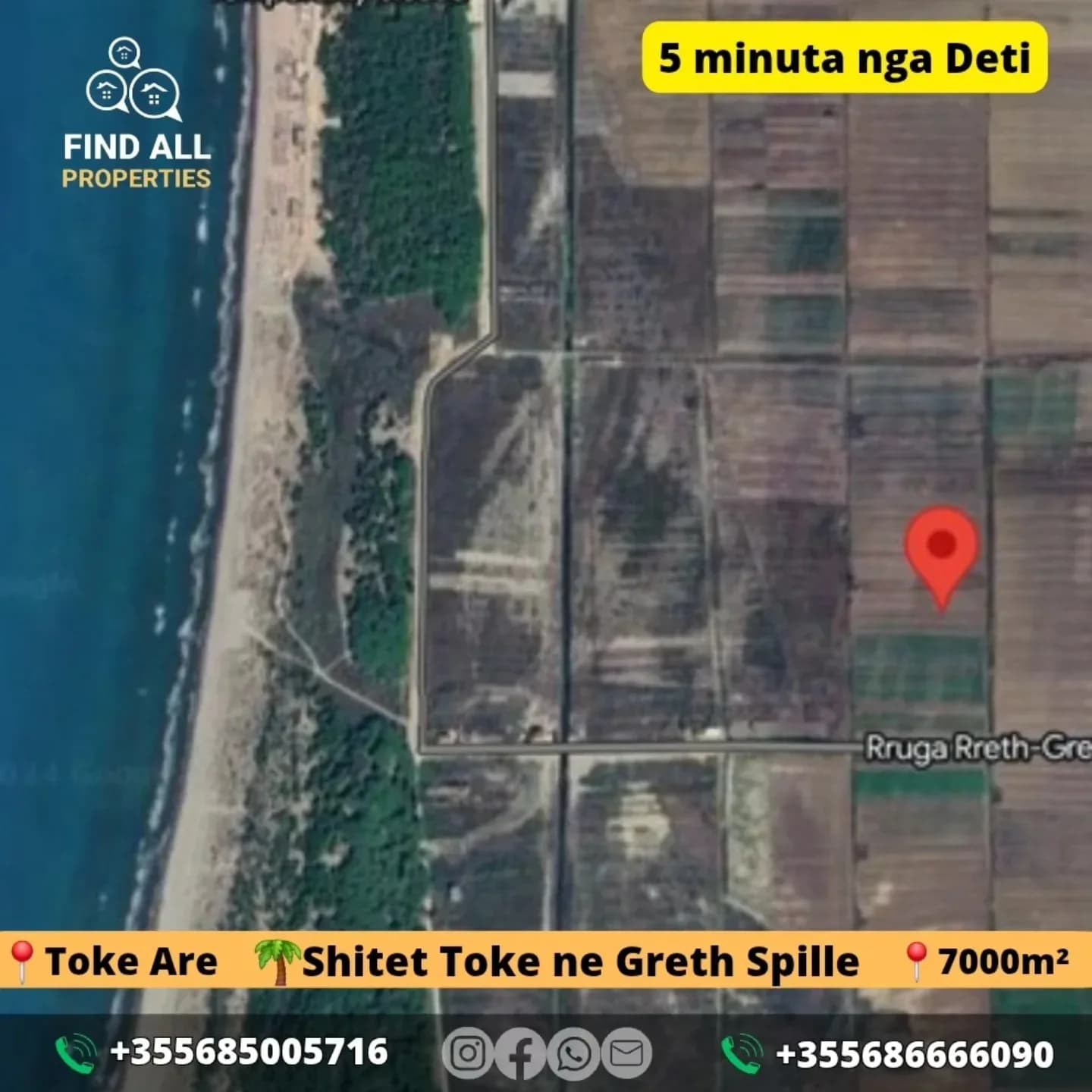Shitet Toke Are ne Rreth Greth Spille 7000m²