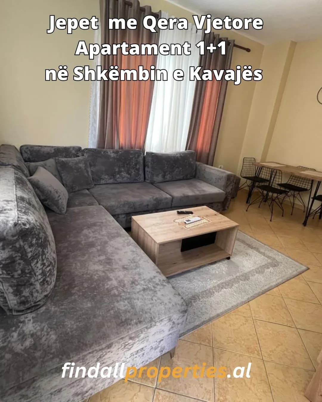 Jepet Apartament 1+1 me qera vjetore ne Shkëmbin e Kavajes 4