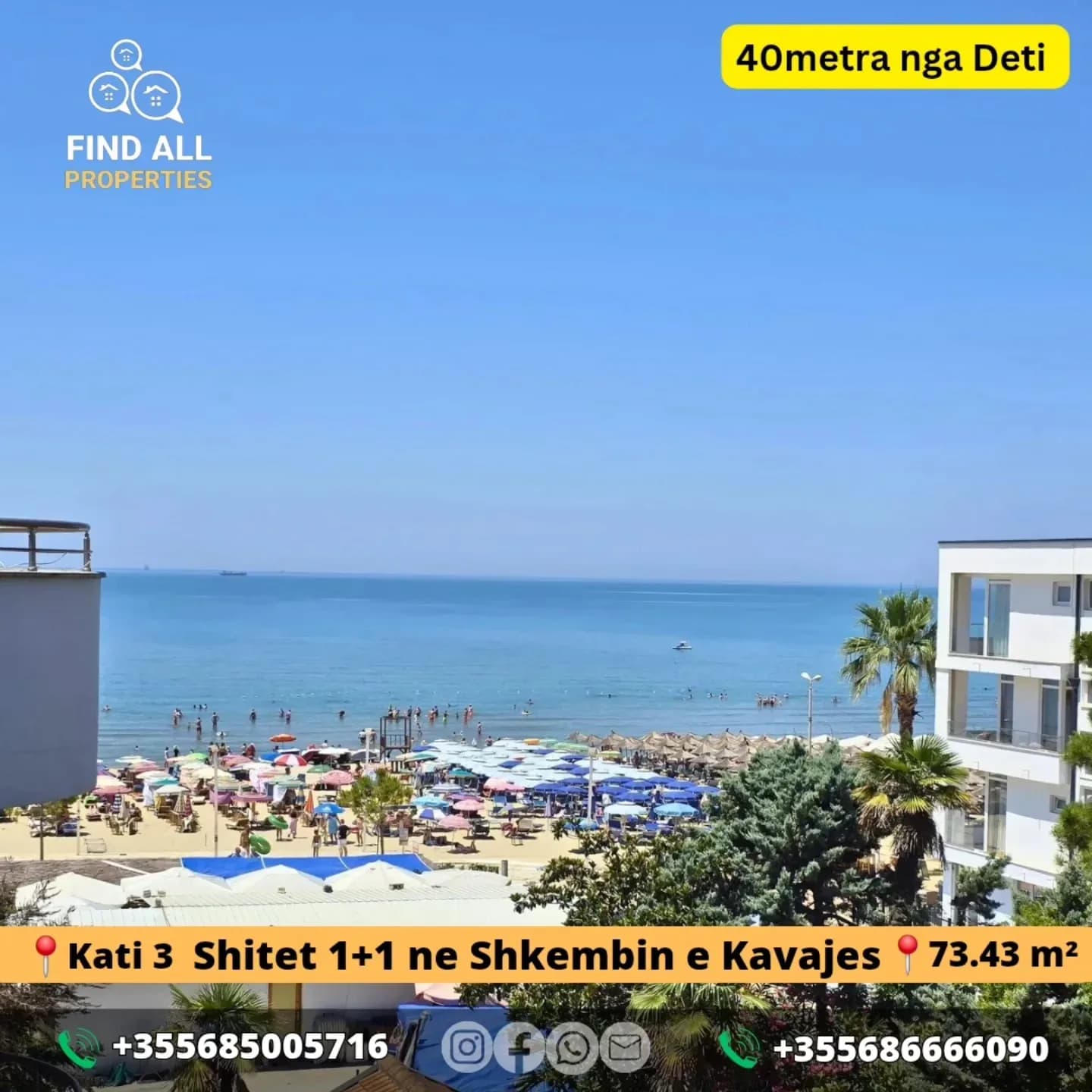 Shitet Apartament 1+1 – Shkëmbi i Kavajës